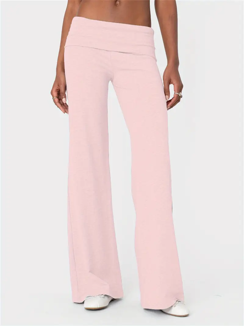 Women Elastic Wide Leg Pants - Image 3