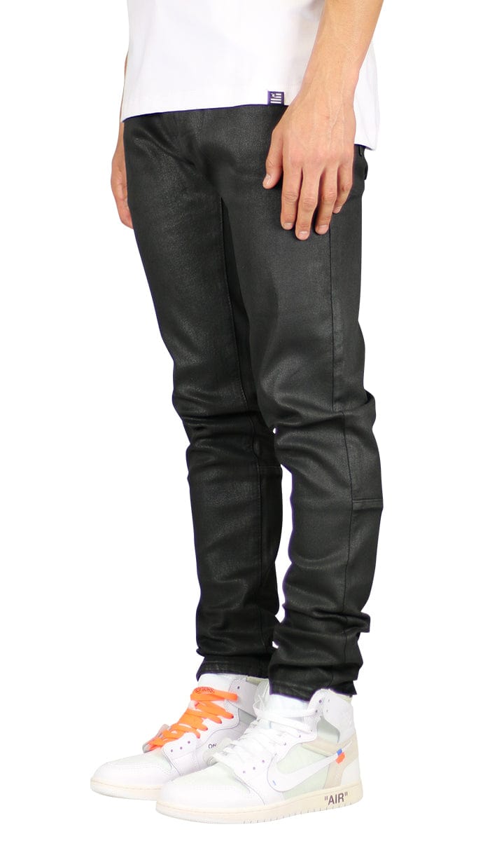 Wax Coated Slim Tapered Jeans - Image 2