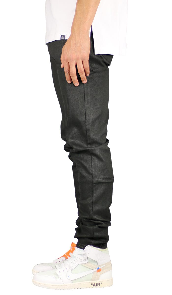 Wax Coated Slim Tapered Jeans - Image 3