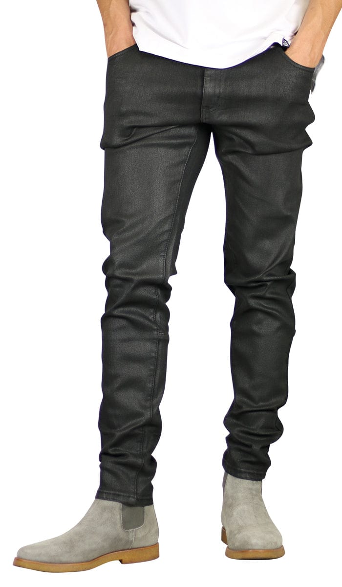 Wax Coated Slim Tapered Jeans - Image 7