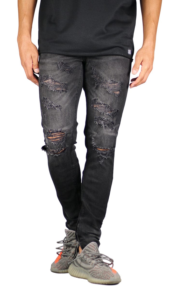 Black Gao Zipper Jeans - Image 9