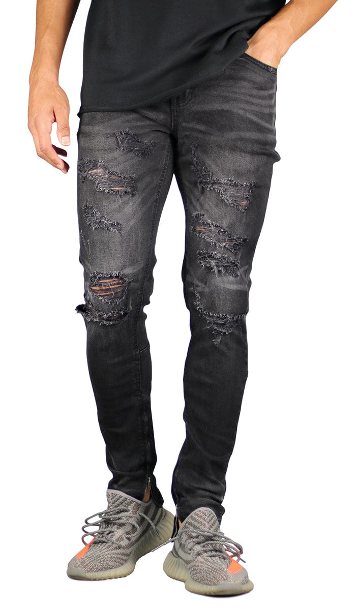 Black Gao Zipper Jeans - Image 11