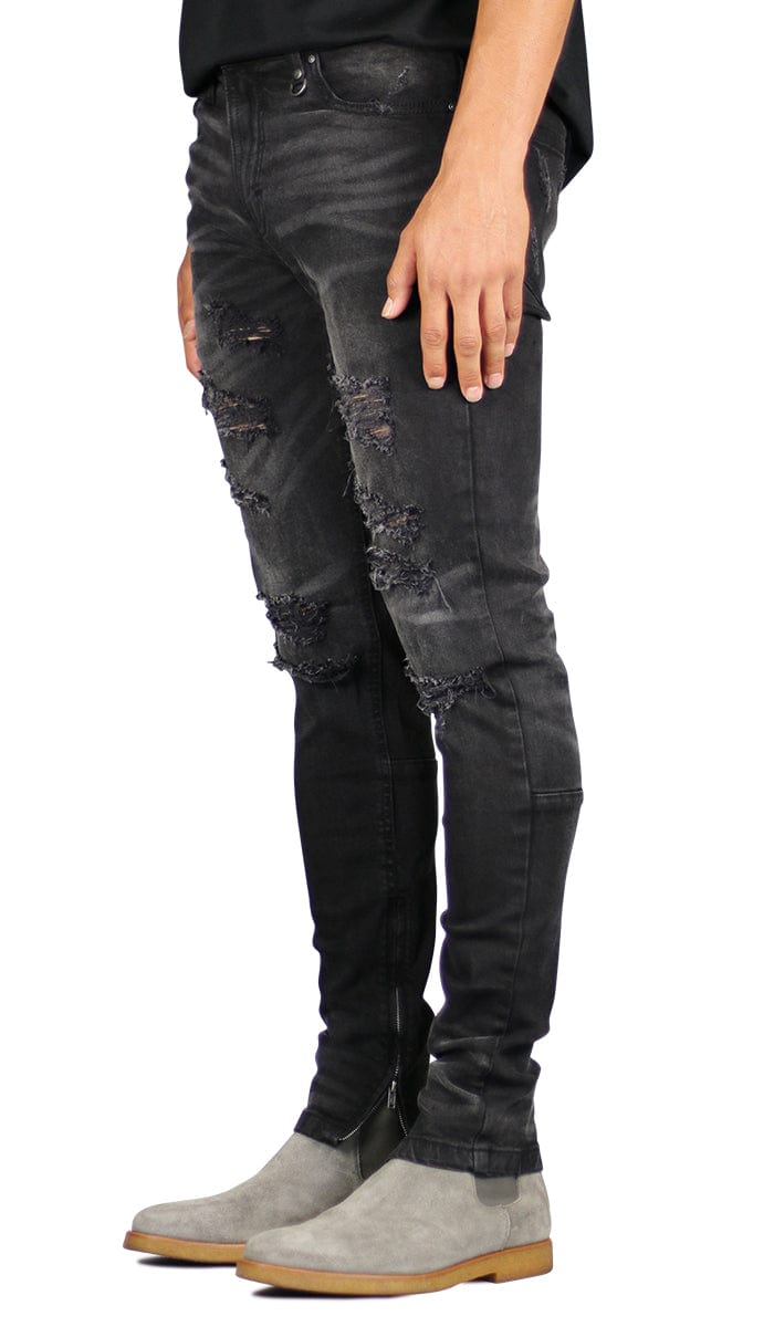 Black Gao Zipper Jeans - Image 3