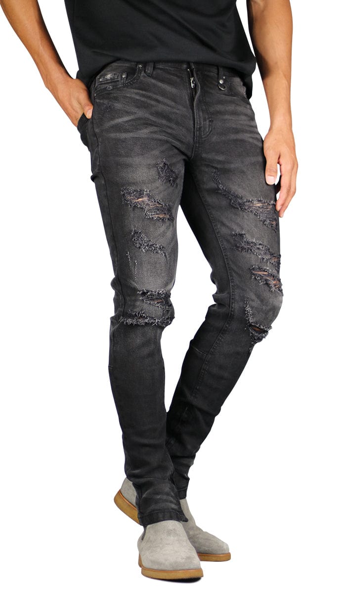 Black Gao Zipper Jeans - Image 2