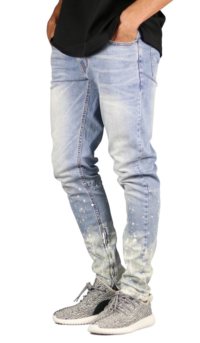 Flame Blue Zipper Jeans - Image 4