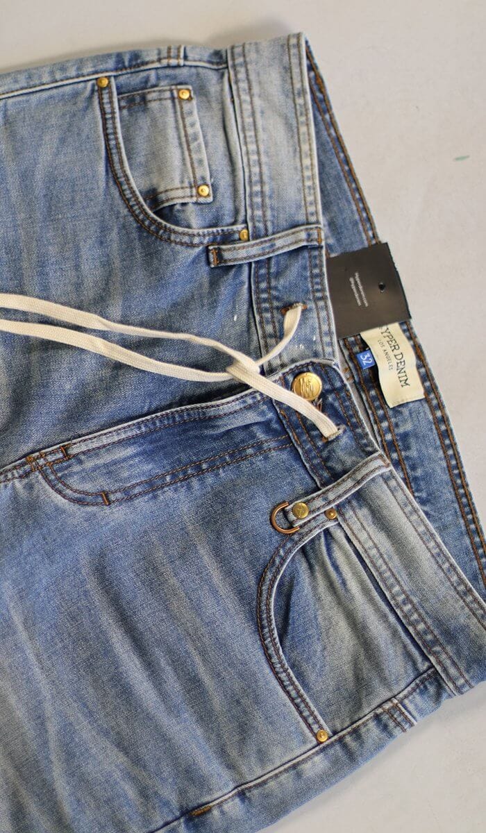 Flame Blue Zipper Jeans - Image 8