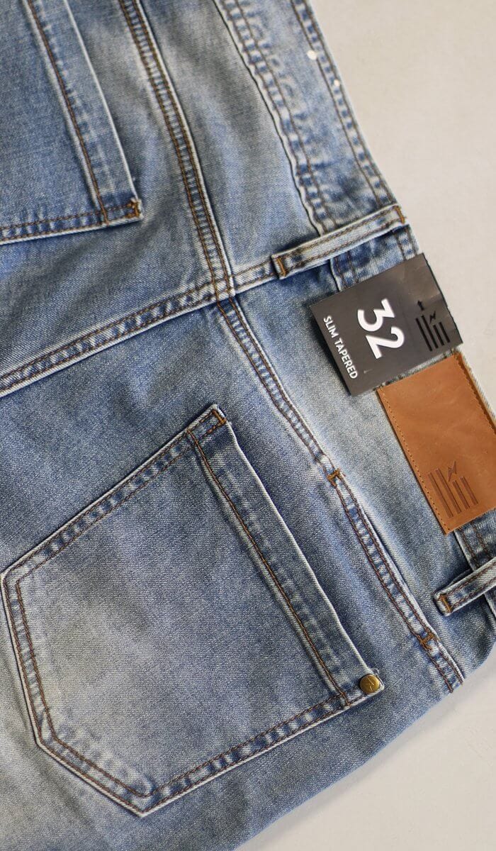 Flame Blue Zipper Jeans - Image 9