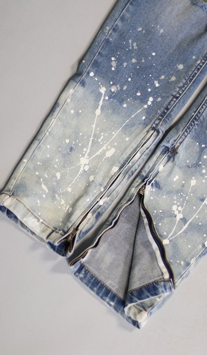 Flame Blue Zipper Jeans - Image 10