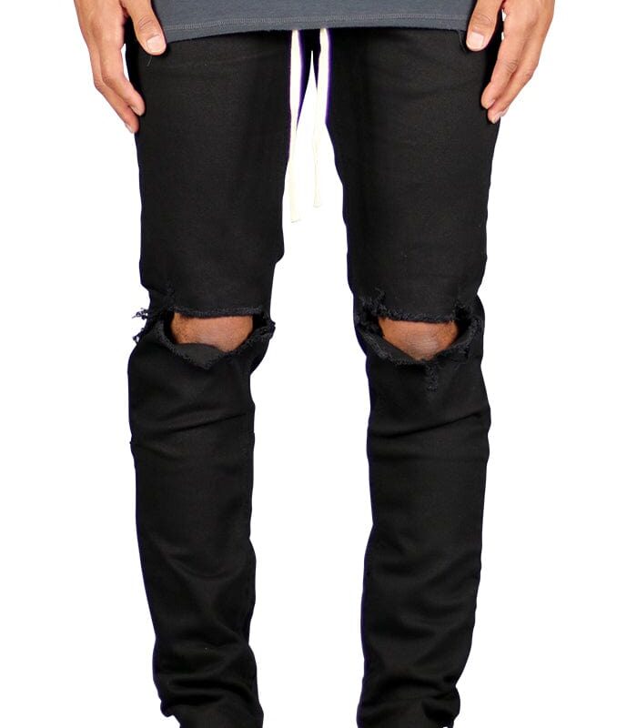Black Nate Zipper Pants