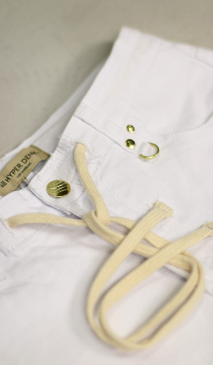 White Nate Zipper Pants - Image 8