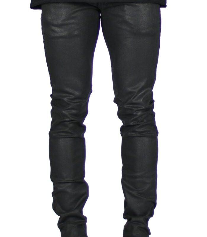 Wax Coated Slim Jeans