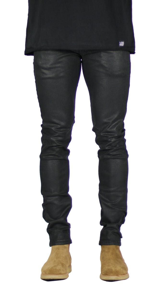 Wax Coated Slim Jeans