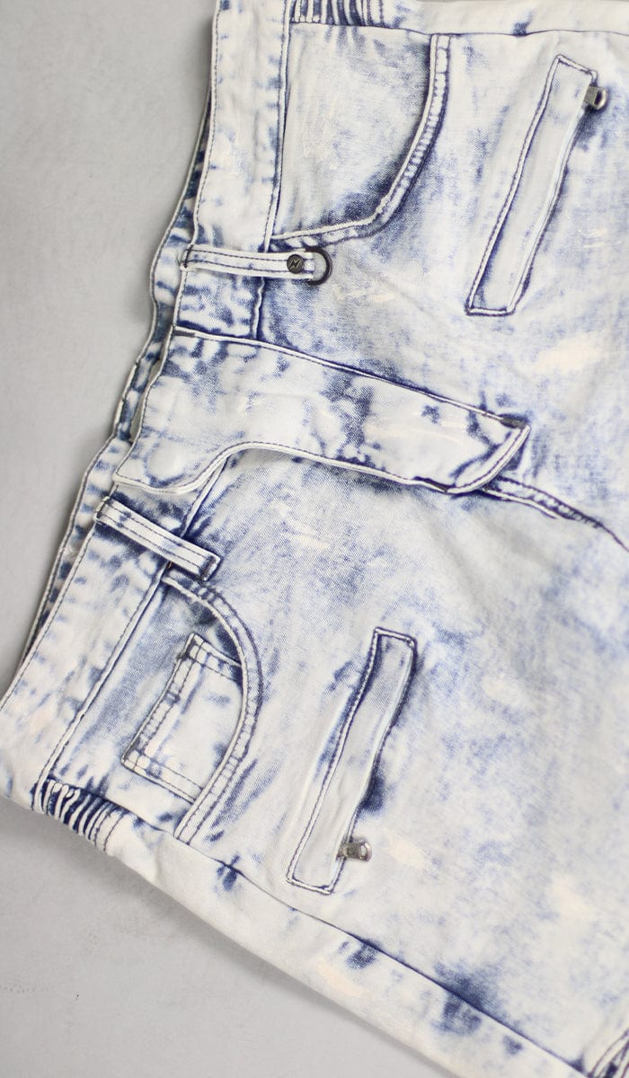 Bleach Blue Biker Jeans - Image 7