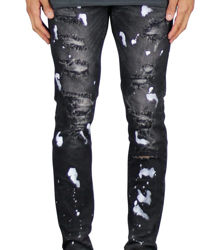Black Rag Splatter Jeans