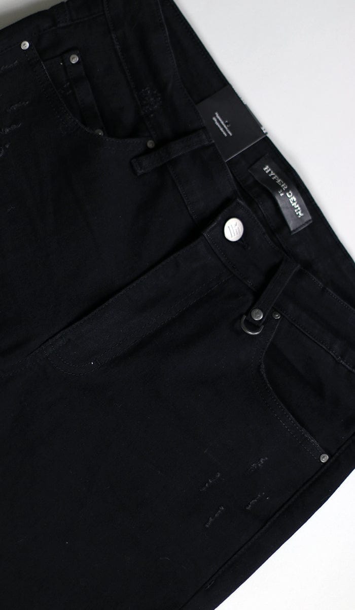 Jet Black Studded Jeans - Image 7