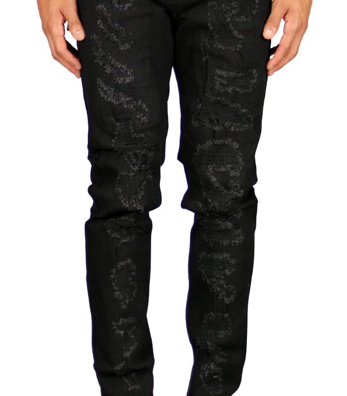 Jet Black Thrasher Jeans