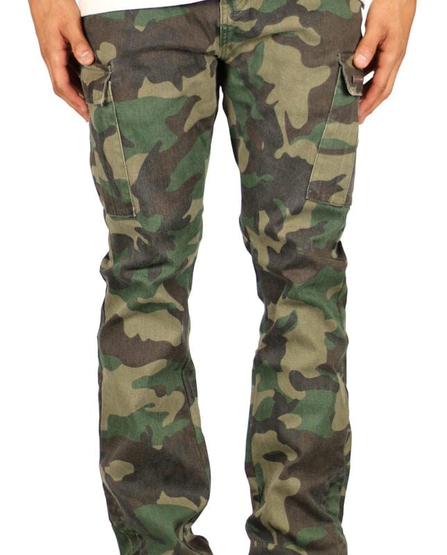 Camo Flare Cargo Pants