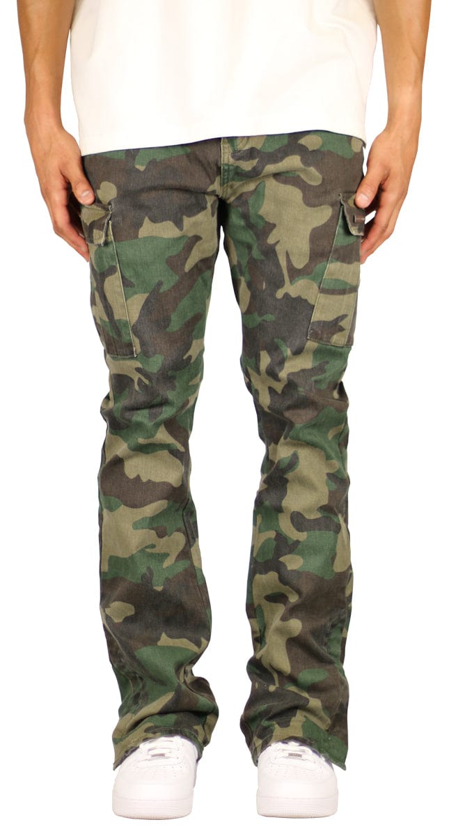 Camo Flare Cargo Pants
