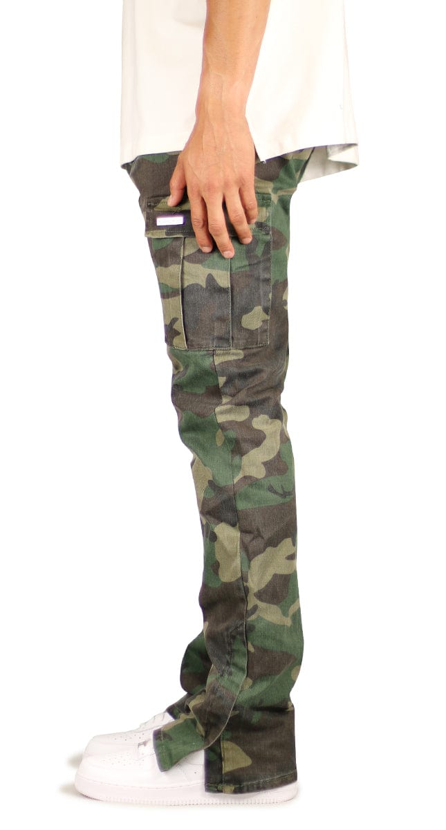 Camo Flare Cargo Pants - Image 3
