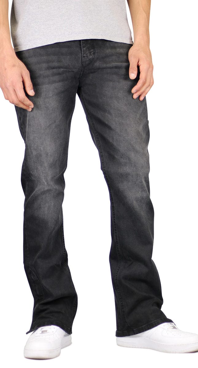 Black Flare Zipper Jeans - Image 4