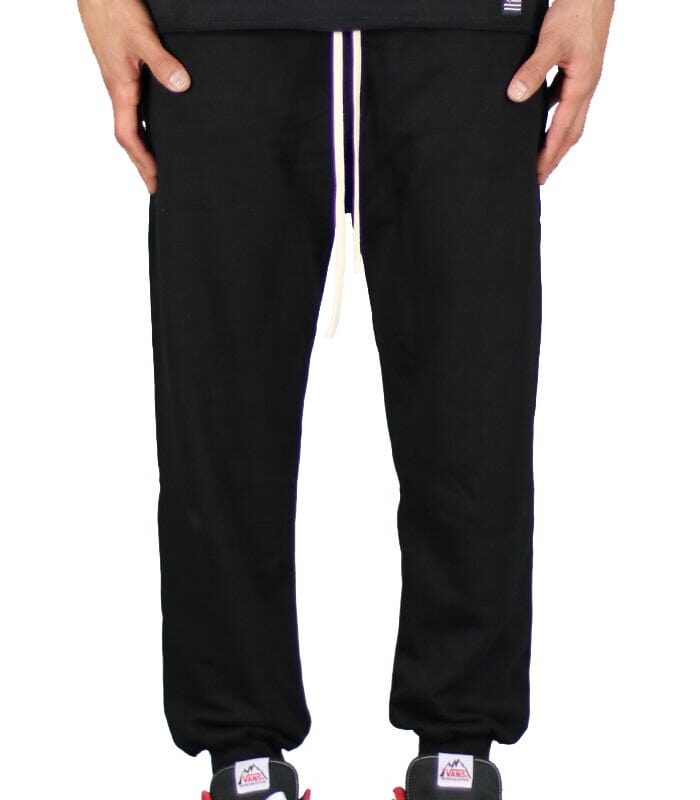 Black LAX Lounge Joggers