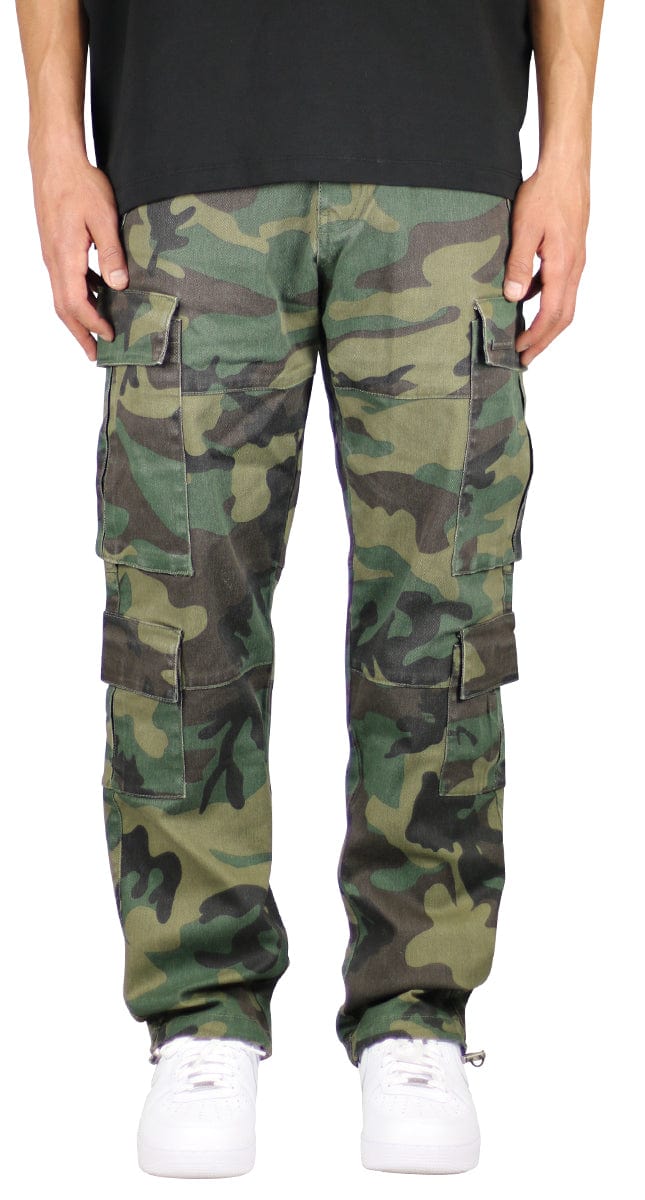 Camo 8 Pocket Cargo Pants