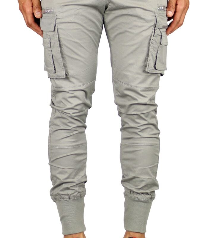 Gray Cool Cargo Joggers