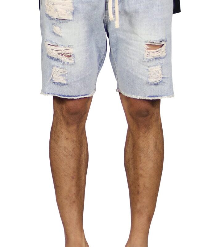 Ripped Denim Shorts