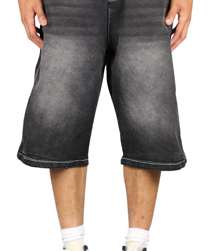 Black Baggy Skater Jorts