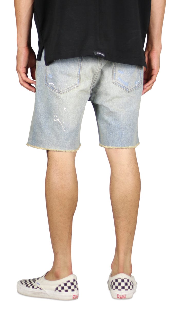 Indigo Patch Denim Shorts - Image 4