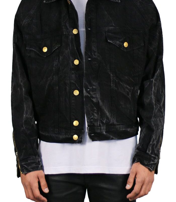 Thunder Black Denim Jackets